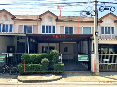 Townhouses for sale The Paseo Park Kanchanaphisek : TOWN HOUSE 19.5 Sq.w. Bang Kruai Nonthaburi for 1.9M