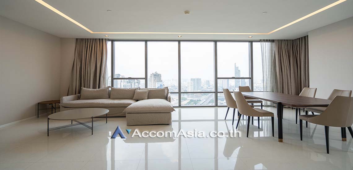 รูป 🔼🔽 AccomA 📩  Modern condominium with private balcony and serene views in Sathorn (AA29434) - รูปที่ 1/7