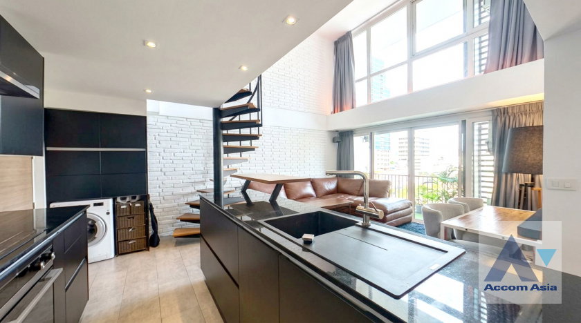 รูป 🔼🔽 AccomA 📩 Duplex Condo,Fully Furnished,Penthouse,Top floor 2 BR Condominium @DLV Thong Lo 20 (AA42534) - รูปที่ 1/13