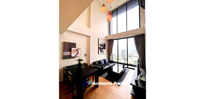 คอนโดให้เช่า : 🔼🔽 AccomA 📩 Duplex Condo,Double High Ceiling 2 BR Condominium @Beatniq Sukhumvit (AA32305)