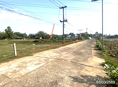 ที่ดิน ร้อยเอ็ด : ที่ดินว่างเปล่า 1240.6 ตร.วา เมืองร้อยเอ็ด ร้อยเอ็ด 2.3M