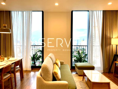 เช่าคอนโด BTS พร้อมพงษ์ : 2 นอน มีอ่าง 69 ตร.ม. ชั้นสูง 25+ วิวดี ทำเลดี คอนโดใกล้ BTS พร้อมพงษ์ 500 ม. ที่ Noble BE33 / ให้เช่าคอนโด