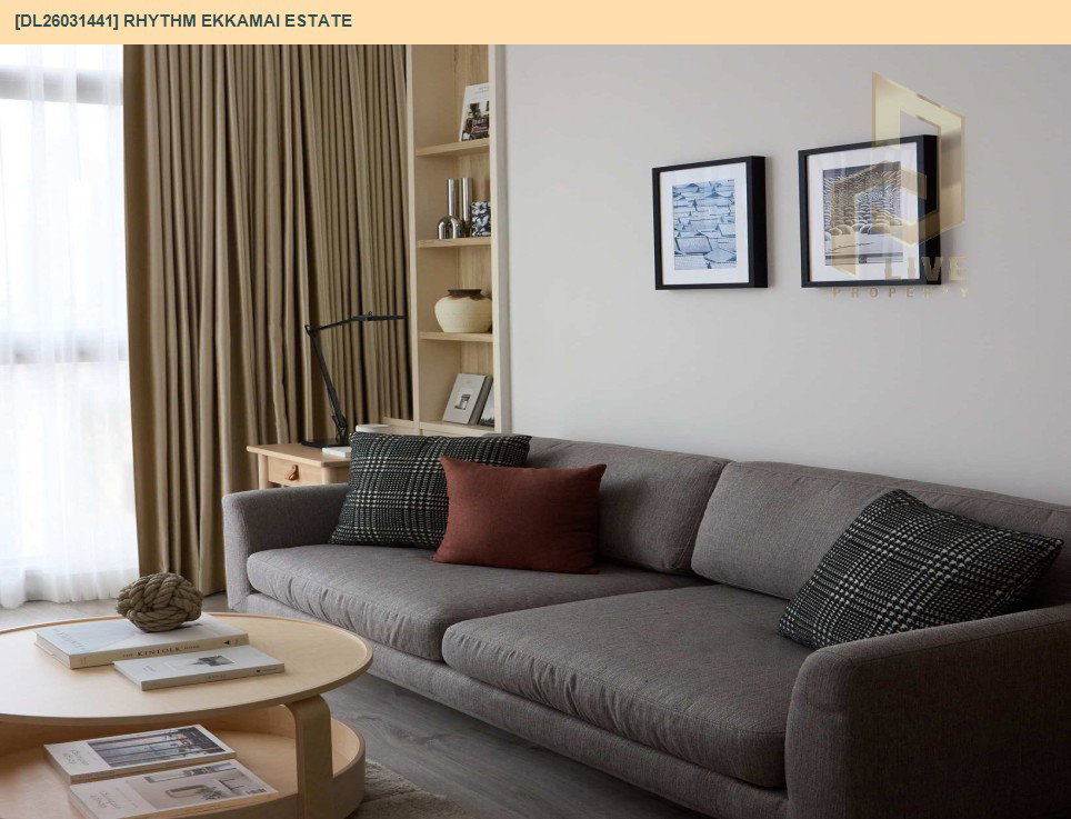 รูป DL26031441 ให้เช่าคอนโด ริธึ่ม เอกมัย เอสเตท (RHYTHM EKKAMAI ESTATE) ใกล้ BTS เอกมัย พร้อมเข้าอยู่ โทรด่วน 0653619502 LineID @897iyzll - รูปที่ 3/7