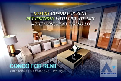 Condos for rent : 🔼🔽 AccomA 📩 Fully furnished, Luxury Condo For Rent and Sale @ The monument thong lo (AA36005)