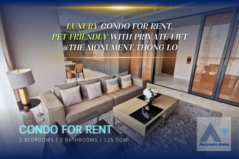 รูป 🔼🔽 AccomA 📩 Fully furnished, Luxury Condo For Rent and Sale @ The monument thong lo (AA36005) - รูปที่ 1/20