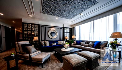 Condos for rent Santirat Witthayalai School : 🔼🔽 AccomA 📩 Fully Furnished 3 BR Condominium @The Park Chidlom (AA26804)