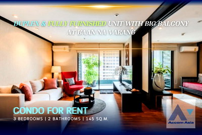 Condos for rent : 🔼🔽 AccomA 📩 Modern condo with cozy feel, practical layout in Langsuan at Baan Na Varang (1510405)