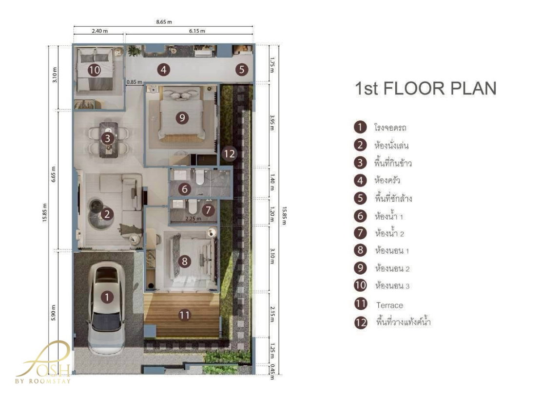 รูป บ้านแฝดชั้นเดียวรีโนเวทใหม่ ทำเลกะทู้ หมู่บ้าน เดอะวัลเล่ย์ กะทู้   ใกล้โรงเรียนขจรเกียรตินานาชาติ (KIS) - รูปที่ 24/24