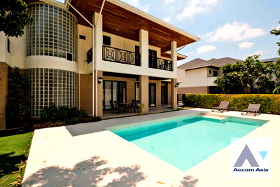 Houses for rent Soi Ekamai (Sukhumvit 63) : 🔼🔽 AccomA 📩 Pet friendly,Private Swimming Pool 4 BR House in Phra Khanong Nuea (AA18616)