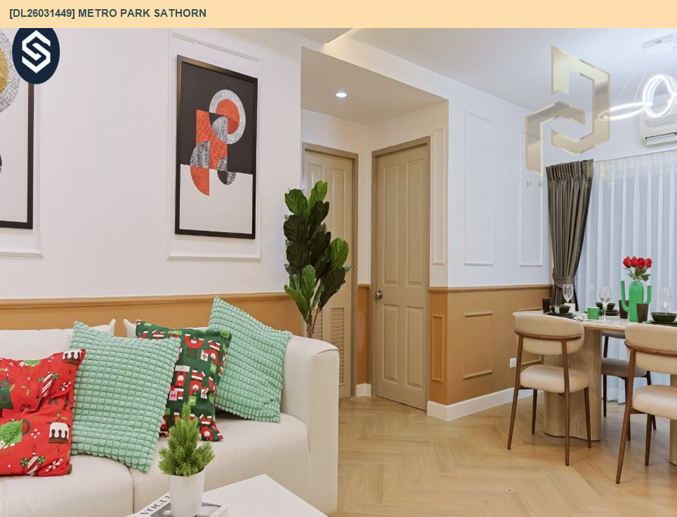 รูป DL26031449 ขายคอนโด เมโทร พาร์ค สาทร (Metro Park Sathorn ) ใกล้ BTS วุฒากาศ พร้อมเข้าอยู่ โทรด่วน 0656133286 LineID @534wlwof - รูปที่ 15/18