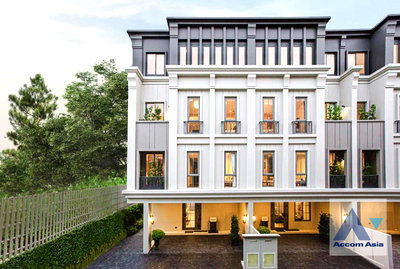 Townhouses for rent Bangkok : 🔼🔽 AccomA 📩 Fully Furnished 4 BR Townhouse @Veritz Sathupradit 34 (AA39058)