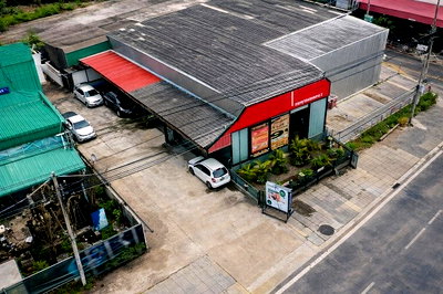 เช่าโรงงาน ม.เอเชียอาคเนย์ : โกดัง 2 ชั้นให้เช่า 59 ตร.วา. 235 ตร.ม.เลียบคลองทวีวัฒนา พุทธมณฑลสาย 3 โลตัส โก เฟรช บนทำเลติด