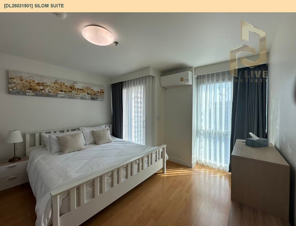 รูป DL26031501 ให้เช่าคอนโด สีลม สวีท (Silom Suite) ใกล้ BTS เซนต์หลุยส์ พร้อมเข้าอยู่ โทรด่วน 0653619502 LineID @897iyzll - รูปที่ 3/8
