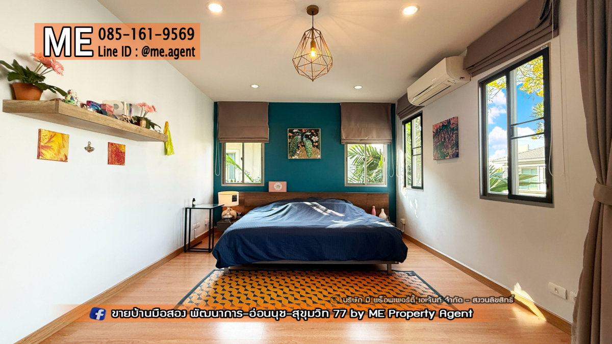 รูป ให้เช่า บ้านเดี่ยว เดอะ แพลนท์ เอสทีจ พัฒนาการ 38 ตกแต่งสวย พร้อมเข้าอยู่ ใกล้ เอกมัย - ทองหล่อ - สุขุมวิท โทร 064-954-9619 (RBE26-55) - รูปที่ 13/26