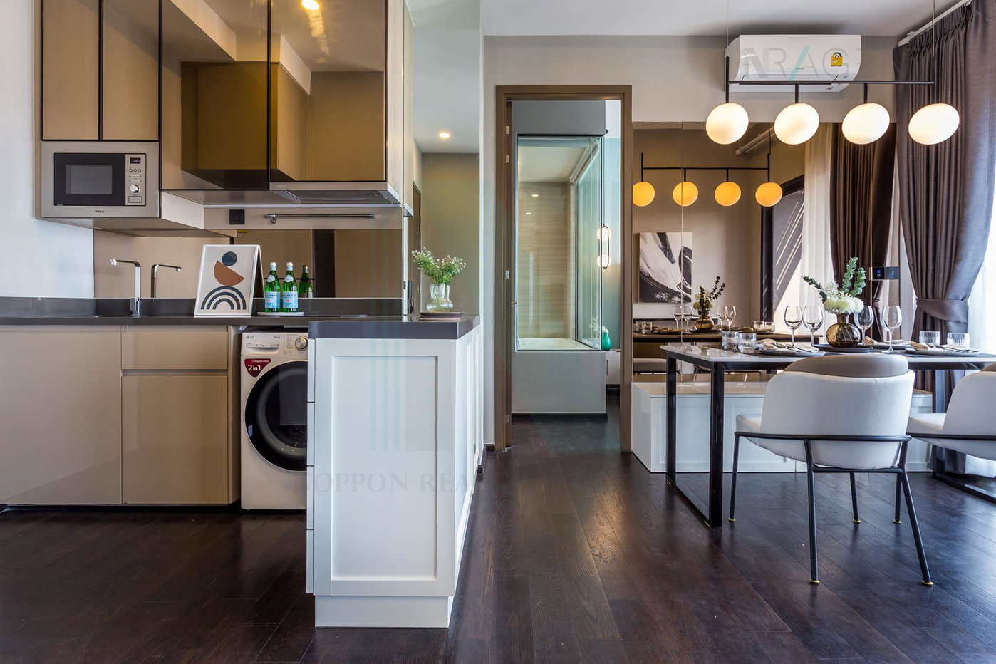 รูป 🚩Best room!🚩 ให้เช่าคอนโด พาร์ค ออริจิ้น ทองหล่อ อาคาร B ชั้น 38 3 ห้องนอน ขนาด 72.00 ตรม ใกล้ ดองกิ มอลล์ ทองหล่อ - รูปที่ 4/8