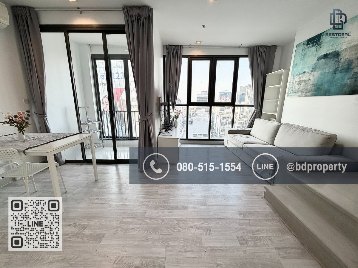 รูป estdeal ให้เช่า Duplex 2 Bed ราคา 26,000 เดือนเท่านั้น ห้องสวย Fully Furnished พร้อมเข้าอยู่ใกล้MRT และ เซ็นทรัลพระราม 9 เพียง 80 ม. - รูปที่ 2/17