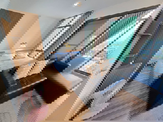 รูป 🔥เจ้าของปล่อยเช่าถูก🔥 ห้องสวย มีเครื่องซักผ้า วิวสระว่ายน้ำ Ideo Blucove Sukhumvit - รูปที่ 3/16