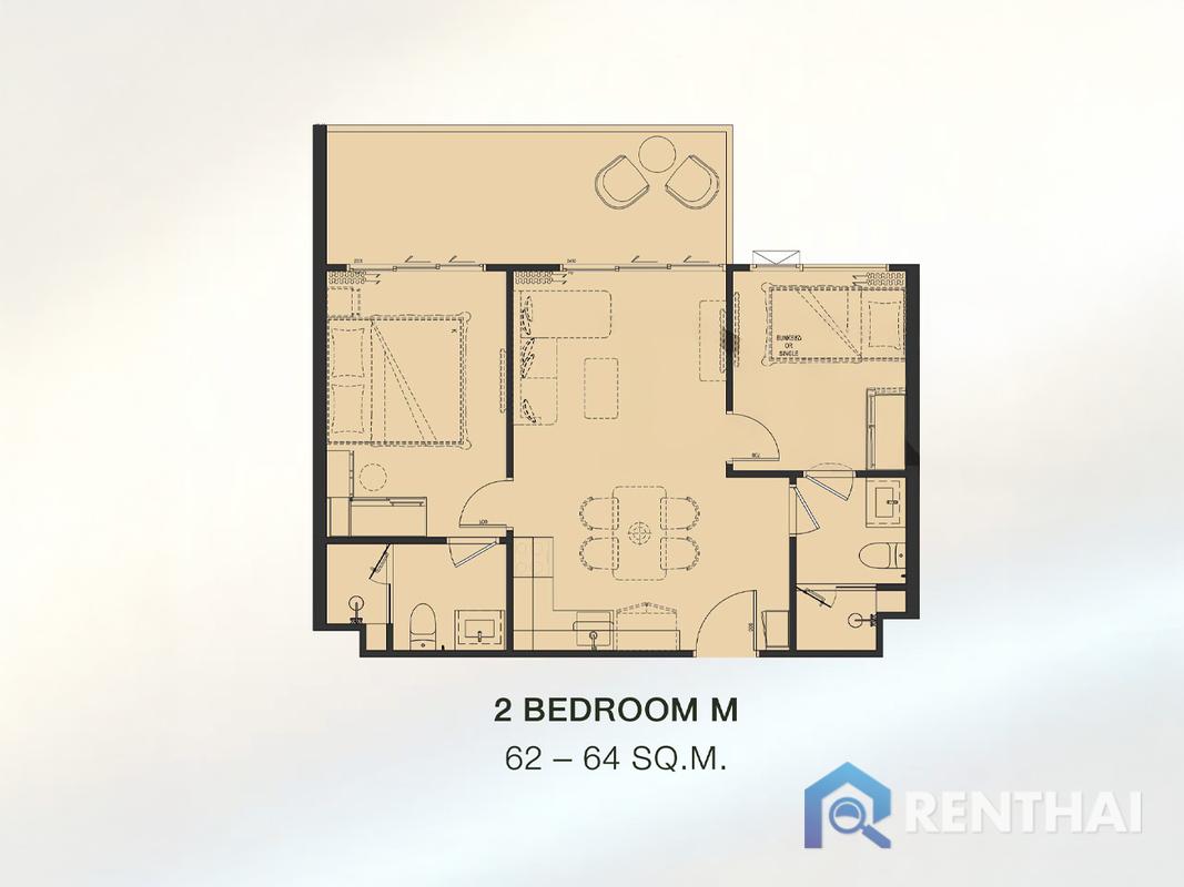 For sale condo 2 bedrooms at The Title Biancana - image 3