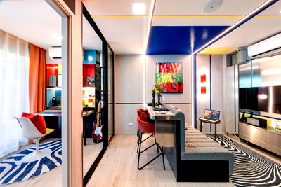 ขายคอนโด : คอนโดบางแสน สุดเริ่ดด [ห้องใหญ่ที่สุดในโครงการ] Kave Coco Bangsaen 1 Bed Plus (35 ตร.ม.) ห้องอเนกประสงค์ปรับเปลี่ยนได้ตามใจคุณ!