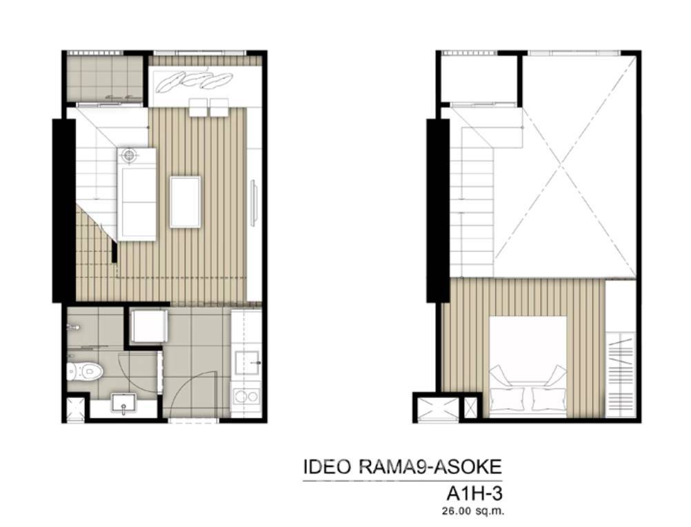 รูป คอนโด 1-ห้องนอน ที่ ไอดีโอ พระราม 9 - อโศก ใกล้ MRT พระราม 9 (ID 2774587) - รูปที่ 35/36