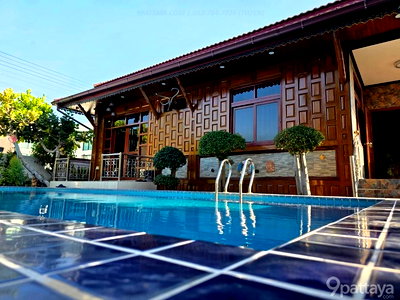 Houses for sale Bang Lamung Chonburi : For Sale | Resort-Style Houses (2 Buildings) – Huai Yai, Pattaya ✨  Resort-style detached houses (2 houses within one private compound) Spacious land