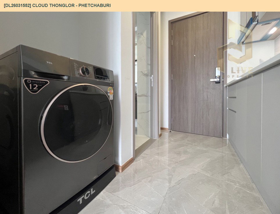 รูป DL26031552 ให้เช่าคอนโด คลาวด์ ทองหล่อ - เพชรบุรี (CLOUD Thonglor - Phetchaburi) ใกล้ MRT เพชรบุรี พร้อมเข้าอยู่ โทรด่วน 0656133286 LineID @534wlwof - รูปที่ 8/10