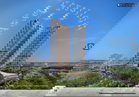 🚅 For Sale: 2-Bedroom Condo 📍Whizdom The Forestias Convenient transportation with public transit 🚆 Close to the Dark Green BTS Line