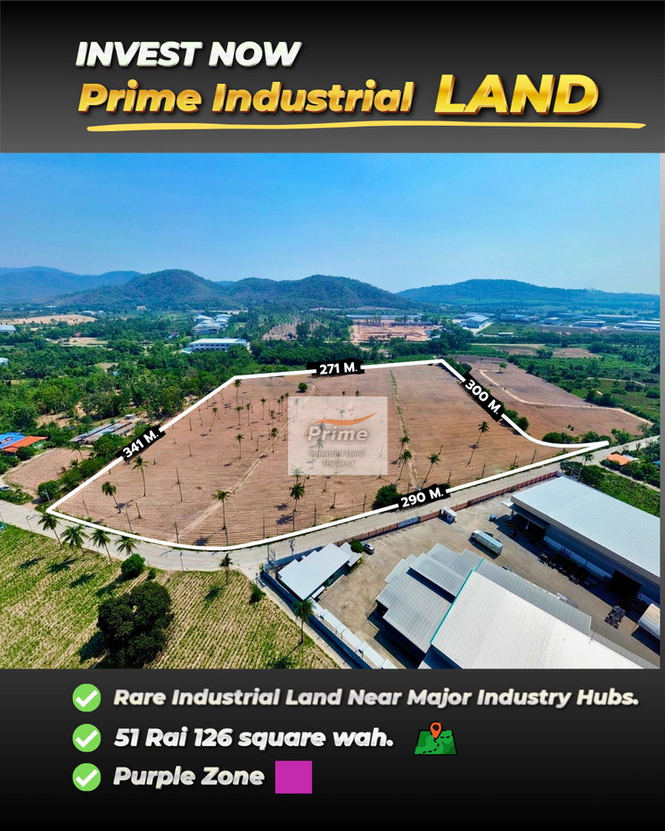 รูป ขายที่ดินสีม่วง ศรีราชา ทำเลทองใจกลางโซนอุตสาหกรรม EEC - รูปที่ 4/7