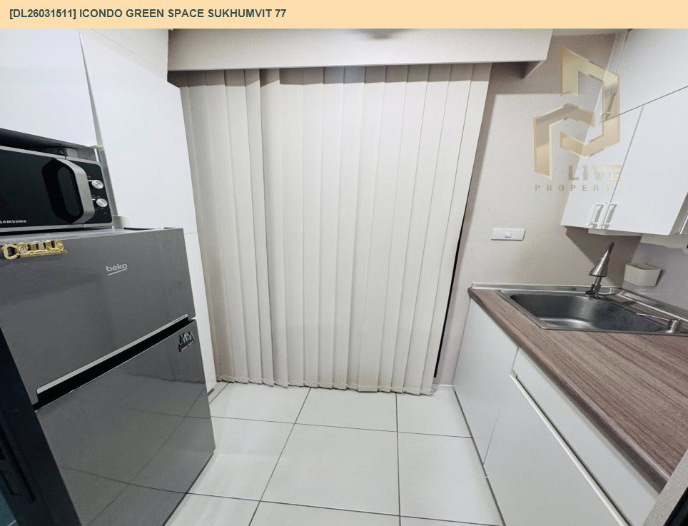 รูป DL26031511 ให้เช่าคอนโด ไอคอนโด กรีนสเปซ สุขุมวิท 77 (iCondo Green Space Sukhumvit 77) ใกล้ ARL ลาดกระบัง พร้อมเข้าอยู่ โทรด่วน 0800343450 LineID @655ebbvc - รูปที่ 9/15