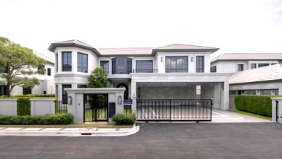 Houses for rent Bangkok : 📣📣 For rent Narasiri Krungthep Kreetha Ultra Luxury single house 4 Bedrooms