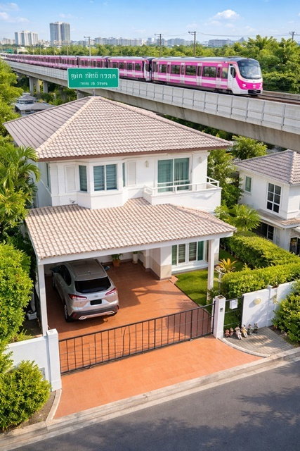 รูป ถูกที่สุดในโลก ใกล้ เซ็นทรัล แจ้งวัฒนะ 900 ม. ให้เช่าบ้านเดี่ยว 2 ชั้น 3 นอน 3 น้ำ และบิ๊กซี แจ้งวัฒนะ MRT เลี่ยงเมืองปากเกร็ด - รูปที่ 1/8