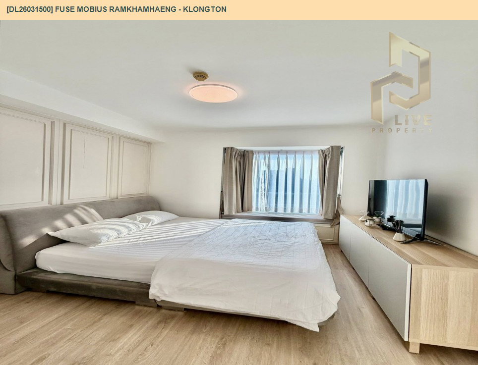 รูป DL26031500 ให้เช่าคอนโด ฟิวส์ โมเบียส รามคำแหง - คลองตัน (Fuse Mobius Ramkhamhaeng - Klongton) ใกล้  พร้อมเข้าอยู่ โทรด่วน 0656133286 LineID @534wlwof - รูปที่ 4/8
