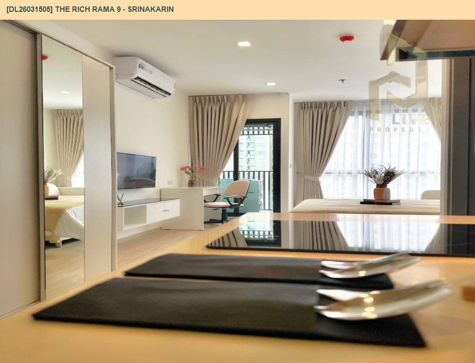 รูป DL26031505 ขายคอนโด เดอะริช พระราม 9 - ศรีนครินทร์ (The Rich Rama 9 - Srinakarin) ใกล้ AIRPORT RAIL LINK หัวหมาก พร้อมเข้าอยู่ โทรด่วน 0653619502 LineID @897iyzll - รูปที่ 10/16