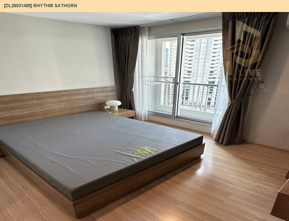 รูป DL26031499 ให้เช่าคอนโด ริธึ่ม สาทร (Rhythm Sathorn) ใกล้ BTS สะพานตากสิน พร้อมเข้าอยู่ โทรด่วน 0653619502 LineID @897iyzll - รูปที่ 2/12