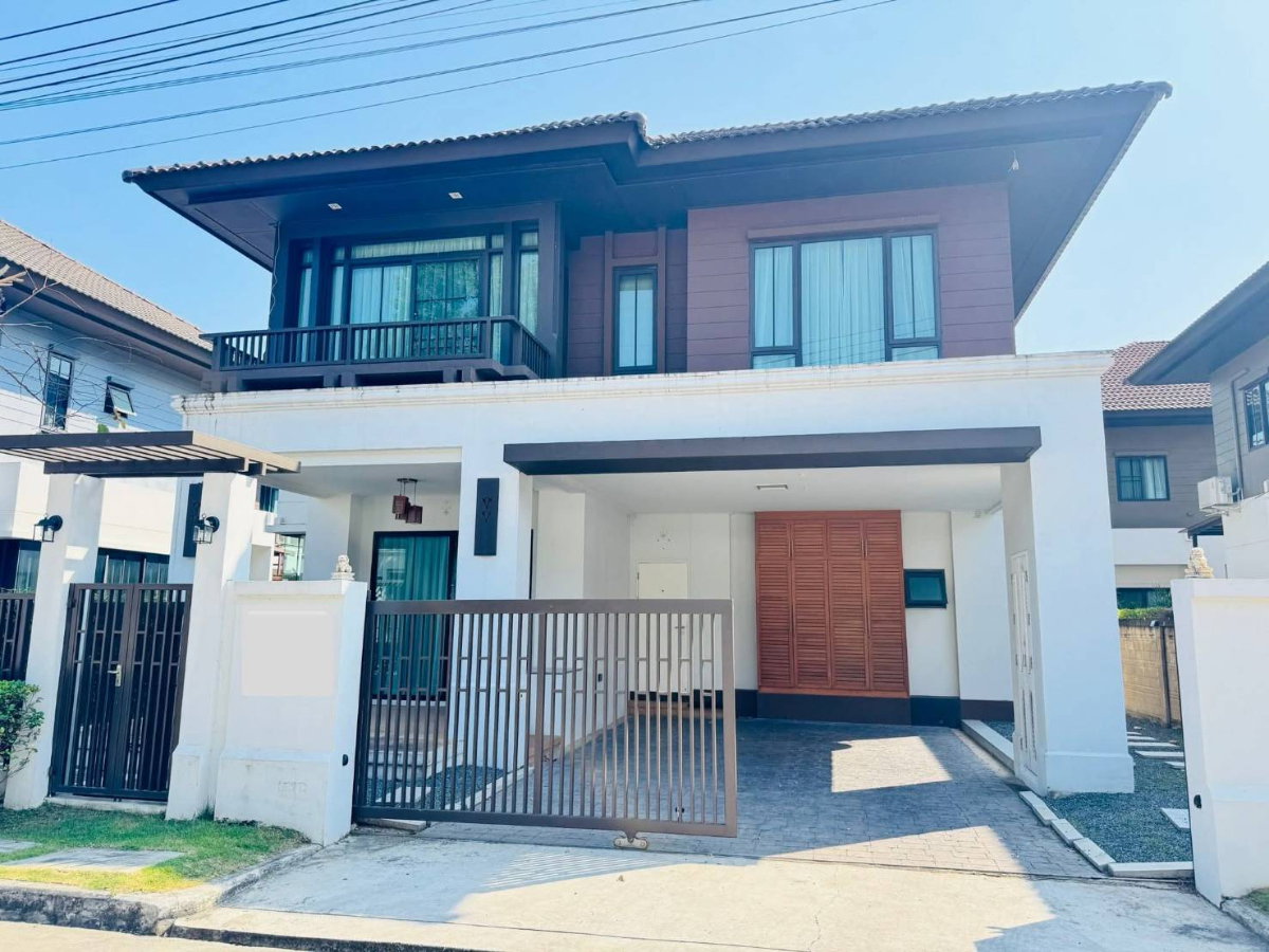 ให้เช่าบ้านเดี่ยว หมู่บ้านเศรษฐสิริ สันทราย-เชียงใหม่ พร้อมเฟอร์นิเจอร์ และเครื่องใช้ไฟฟ้าครบ (R1342) T.0946511456