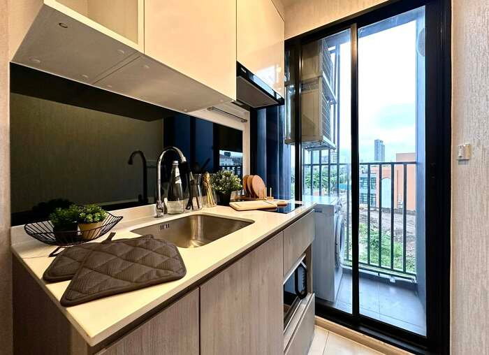 รูป 🎁🎁ให้เช่าห้องใหม่!! Origin Plug & Play Sirindhorn Station 1Bed 26 ตรม.ชั้น 4 แต่งครบ สนใจ LINE ID: @atfirm🎁🎁 - รูปที่ 6/12