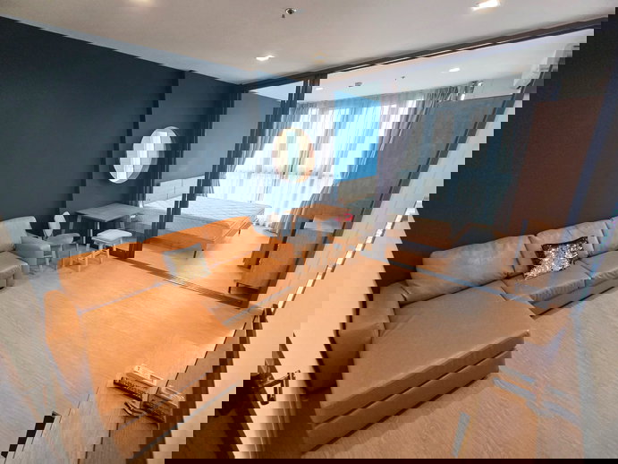 รูป 🔔New🔔 ให้เช่า 1 นอนแต่งสวย ตกแต่งใหม่ ชั้น 27 ทิศใต้ ห้องไม่ร้อน ที่ The Base Garden พระราม 9 - รูปที่ 4/16