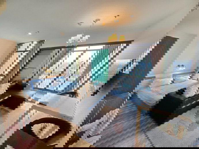 รูป 🔥เจ้าของปล่อยเช่าถูก🔥 ห้องสวย มีเครื่องซักผ้า วิวสระว่ายน้ำ Ideo Blucove Sukhumvit - รูปที่ 1/16