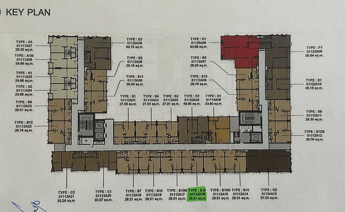 รูป ขายดาวน์คอนโด Escent Ubon II ห้องตำแหน่งสวย ชั้น 11 - รูปที่ 3/8