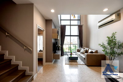 ขายคอนโด : 🔼🔽 AccomA 📩 Duplex Condo,Double High Ceiling 2 BR Condominium @The Crest Sukhumvit 34 (AA42988)