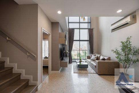 🔼🔽 AccomA 📩 Duplex Condo,Double High Ceiling 2 BR Condominium @The Crest Sukhumvit 34 (AA42988)