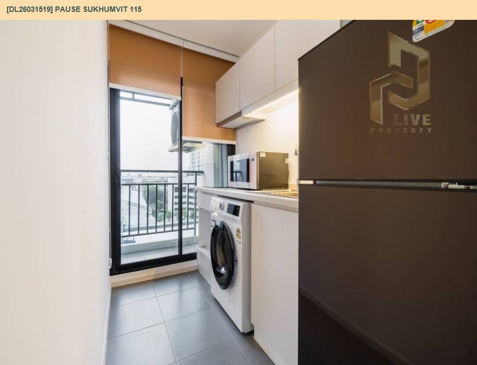 รูป DL26031519 ให้เช่าคอนโด พอส สุขุมวิท 115 (Pause Sukhumvit 115) ใกล้ BTS ปู่เจ้า พร้อมเข้าอยู่ โทรด่วน 0653619502 LineID @897iyzll - รูปที่ 7/8