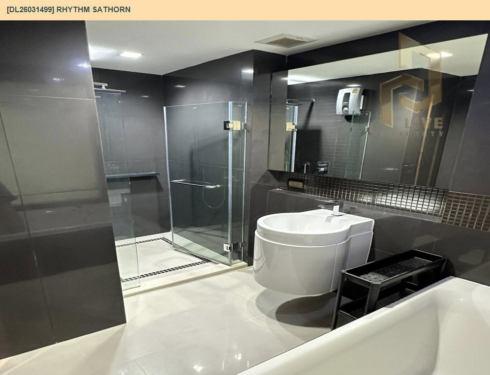รูป DL26031499 ให้เช่าคอนโด ริธึ่ม สาทร (Rhythm Sathorn) ใกล้ BTS สะพานตากสิน พร้อมเข้าอยู่ โทรด่วน 0653619502 LineID @897iyzll - รูปที่ 7/12