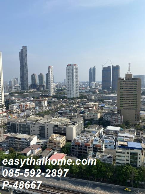 รูป [ให้เช่า | วิวสวยชั้นสูง ทำเลสาทร-ตากสิน P-48667] เออร์บาโน่ แอบโซลูท สาทร-ตากสิน ใกล้ bts กรุงธนบุรี 18,500 บาท Line @easythaihome 085-592-2897 - รูปที่ 9/13