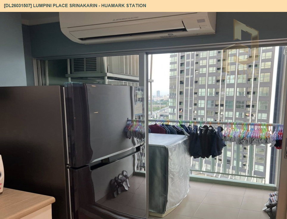 รูป DL26031507 ขายคอนโด ลุมพินี เพลส ศรีนครินทร์ - หัวหมาก สเตชัน (Lumpini Place Srinakarin - Huamark Station) ใกล้ ARL หัวหมาก พร้อมเข้าอยู่ โทรด่วน 0653619502 LineID @897iyzll - รูปที่ 7/7