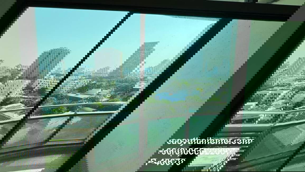 รูป P-48670 วิวเมืองสวย! ห้องสตูดิโอ ลุมพินี พาร์ค วิว ใกล้ MRT ลุมพินี 17,000 บาท | Line Id: @easythaihome | 085-592-2897 - รูปที่ 6/7