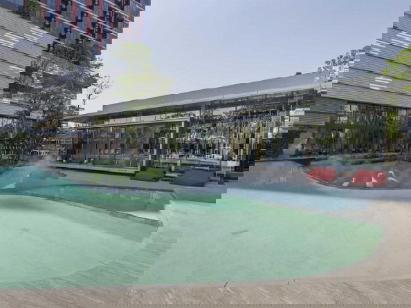 รูป 🔔New🔔 ให้เช่า 1 นอนแต่งสวย ตกแต่งใหม่ ชั้น 27 ทิศใต้ ห้องไม่ร้อน ที่ The Base Garden พระราม 9 - รูปที่ 13/16