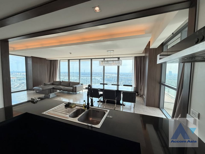 รูป 🔼🔽 AccomA 📩 Big Balcony,Fully Furnished,Newly renovated,Riverside / River View 3 BR Condominium @The Pano (AA41364) - รูปที่ 4/20