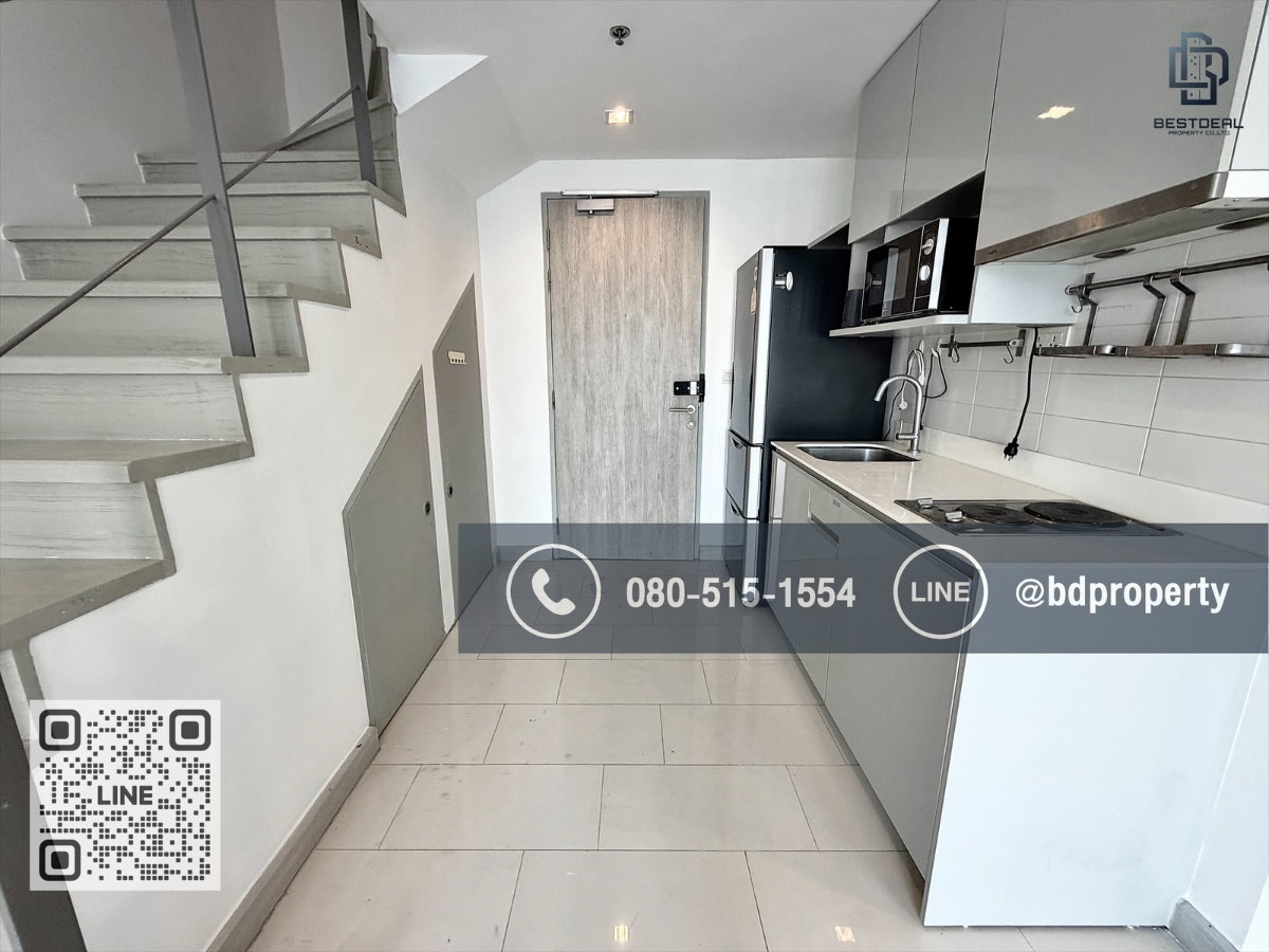 รูป estdeal ให้เช่า Duplex 2 Bed ราคา 26,000 เดือนเท่านั้น ห้องสวย Fully Furnished พร้อมเข้าอยู่ใกล้MRT และ เซ็นทรัลพระราม 9 เพียง 80 ม. - รูปที่ 13/17