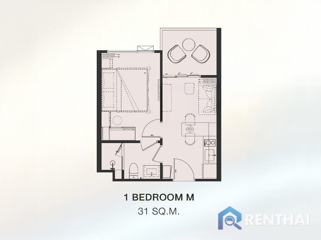 For sale condo 1 bedroom at The Title Biancana - image 3